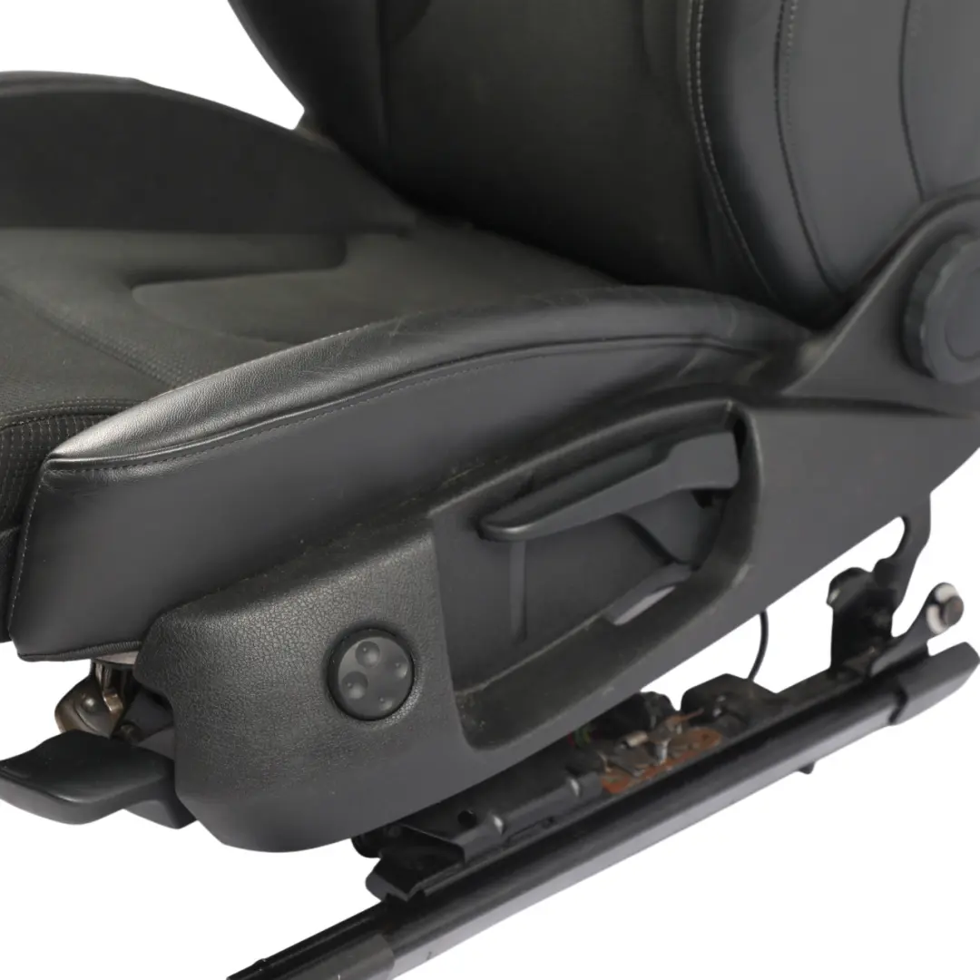 Audi A4 B8 8K Fotel Sportowy Przedni S-Line Półskóra Czarny Szary Lewy - SKU 8K0881805BG - Numer Części 8K0881805BG