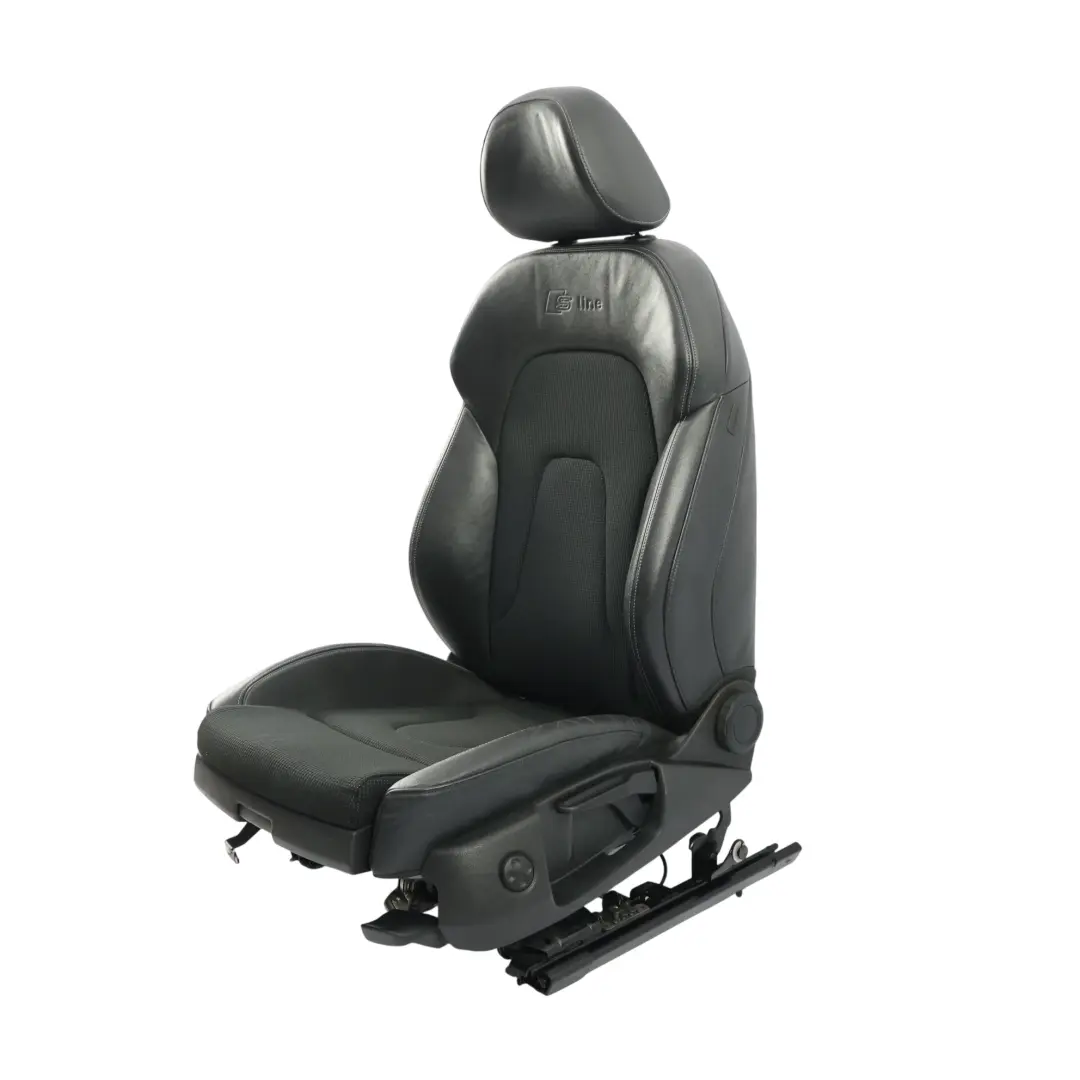 8K Sport Vordersitz S-Line Halbleder Schwarz Grau Links für Audi A4 B8 mit Teilenummer 8K0881805BG Audi A4 B8 8K Sport Vordersitz S-Line Halbleder Schwarz Grau Links - SKU 8K0881805BG - Teilenummer 8K0881805BG