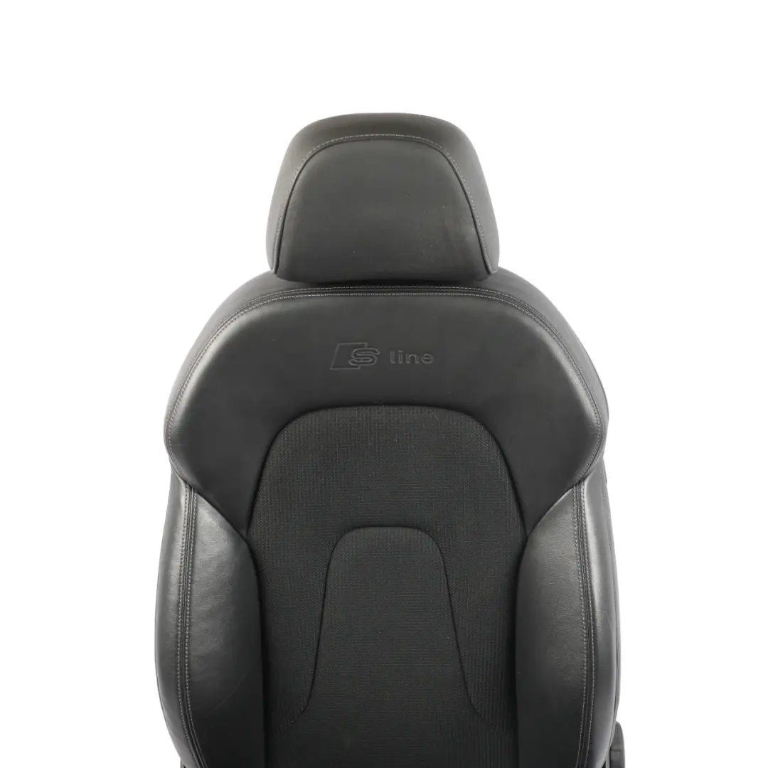 Audi A4 B8 8K Sport Vordersitz S-Line Halbleder Schwarz Grau Links - SKU 8K0881805BG - Teilenummer 8K0881805BG