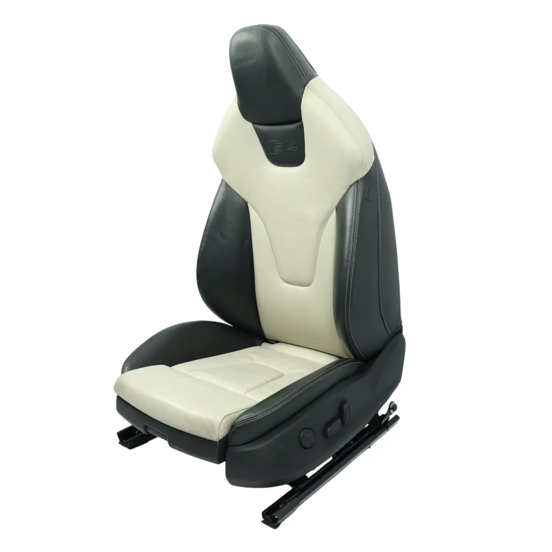 Audi S4 B8 8K Sedile Anteriore Riscaldato Pele Sinistro Anima Nera Perla Argento - SKU 8K0881805M-3 - Numero di parte 8K0881805M
