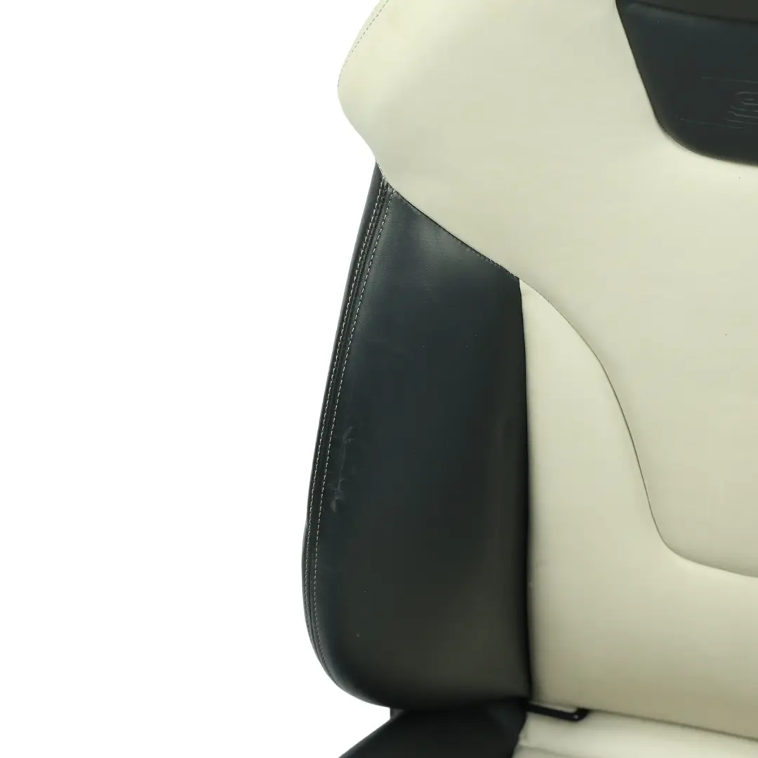Audi S4 B8 8K Vorder Sitz Sport Beheizt Leder Links Seele Schwarz Perle Silber - SKU 8K0881805M-3 - Teilenummer 8K0881805M