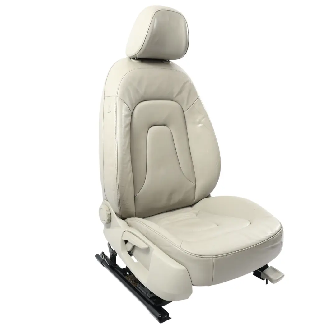 Audi A4 B8 Sedile Anteriore Destro Interno Riscaldato Pelle Grigio Chiaro - SKU 8K0881806D-1 - Numero di parte 8K0881806D