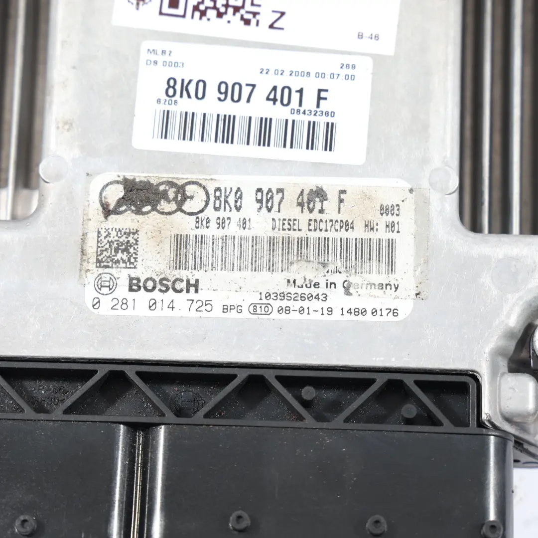 Audi A4 B8 3.0 TDI 240HP CAPA Quattro Kit Centralina Motore Manuale - SKU 8K0907401F-2 - Numero di parte 8K0907401F