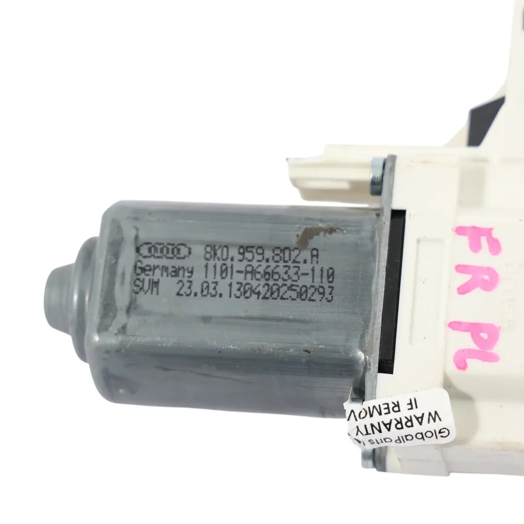 Motore del sollevatore Audi A4 B8 anteriore destro finestra per con numero di parte 8K0959802A Motore del sollevatore Audi A4 B8 anteriore destro finestra - SKU 8K0959802A - Numero di parte 8K0959802A