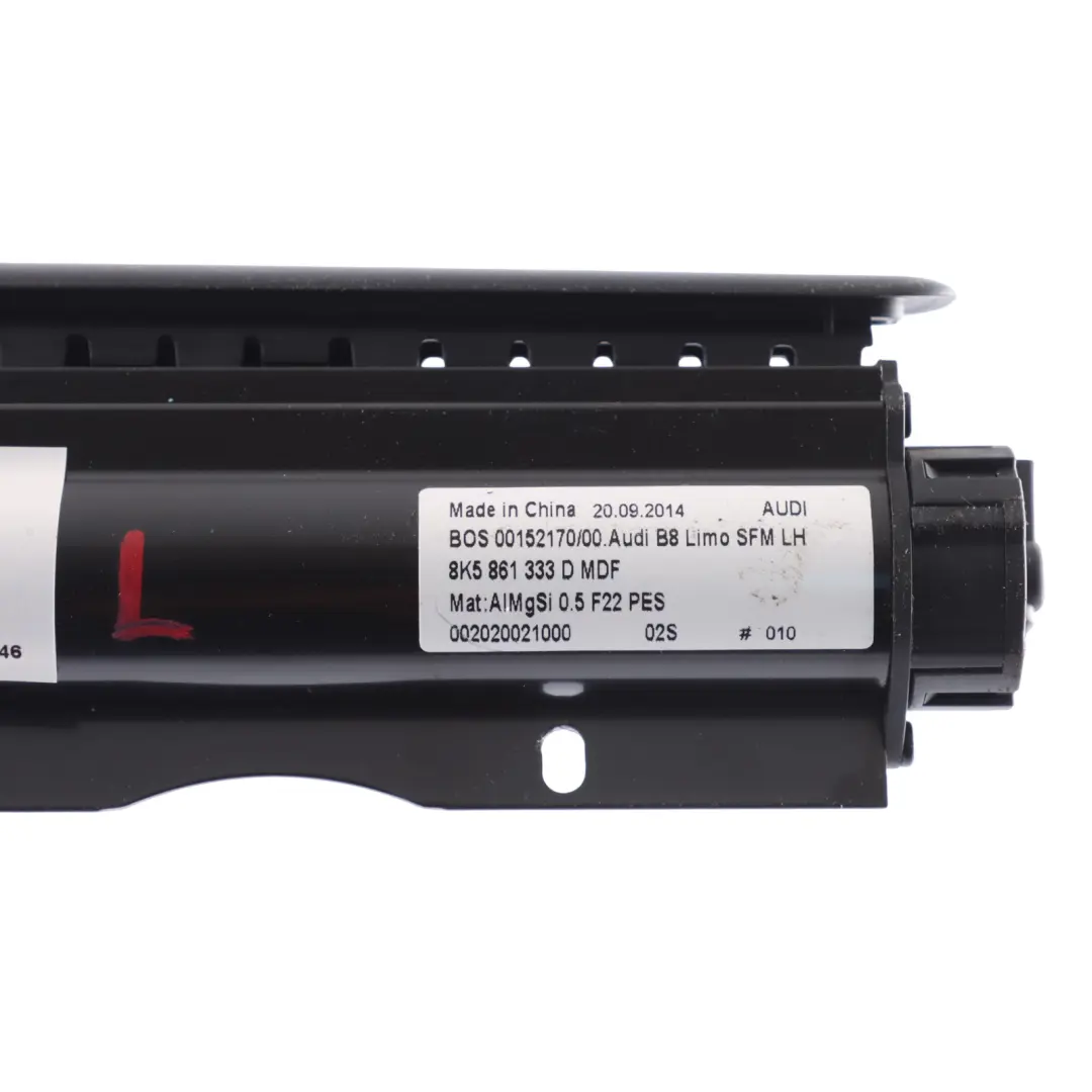 Audi A4 B8 Door Card Rear Left N/S Trim Panel Roller Blind Cover - SKU 8K5861333D - Part number 8K5861333D