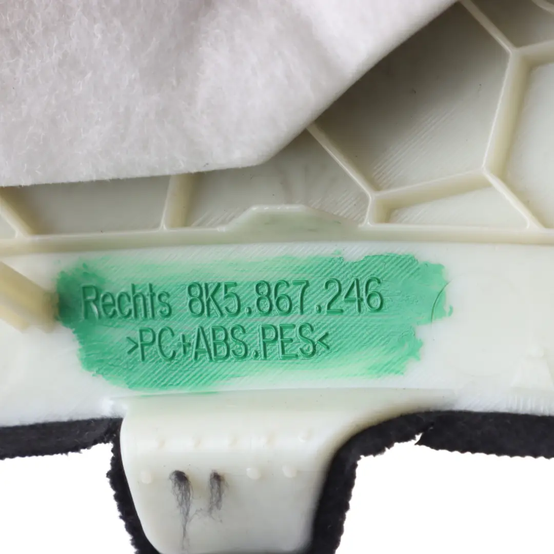 Pillar Column Trim Cover Soul Black Right O/S to Audi A4 B8 D with Part number 8K5867246 Audi A4 B8 D Pillar Column Trim Cover Soul Black Right O/S - SKU 8K5867246 - Part number 8K5867246