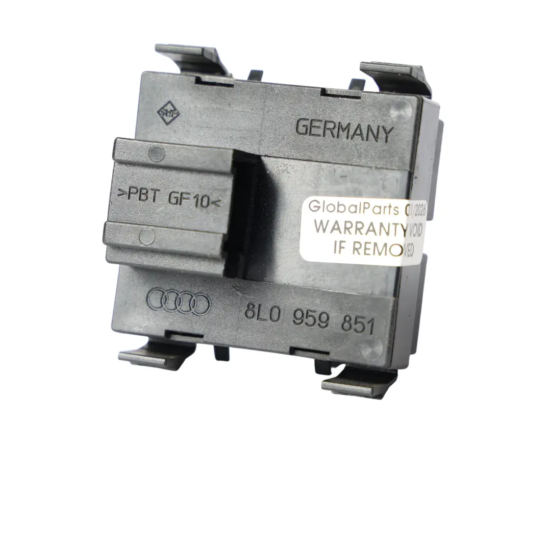 8L 3D Interruttore Alzacristalli Anteriore Lato Guida per Audi A3 con numero di parte 8L0959851 Audi A3 8L 3D Interruttore Alzacristalli Anteriore Lato Guida - SKU 8L0959851 - Numero di parte 8L0959851