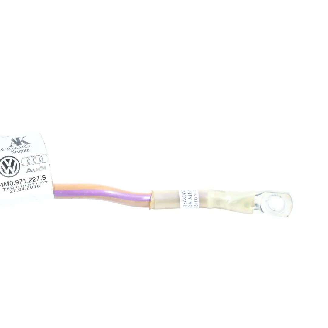 Audi Q7 4M 3.0 TDI Batería Cable De Tierra Cableado Negativo - SKU 4M0971227S - Número de pieza 4M0971227S