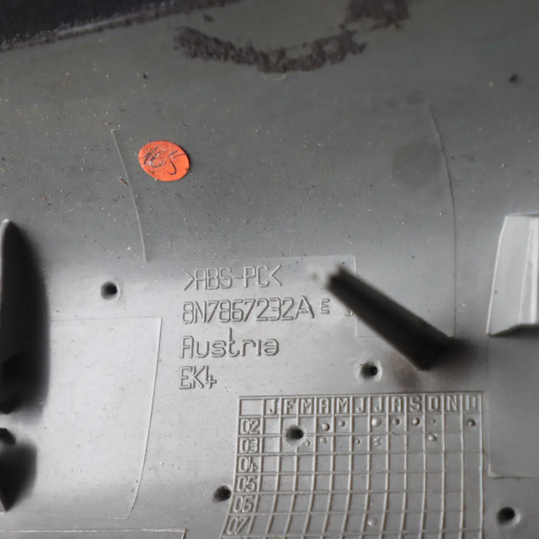 8N A-Pillar Cover Trim Panel Soul Black Upper Right O/S to Audi TT with Part number 8N7867232A Audi TT 8N A-Pillar Cover Trim Panel Soul Black Upper Right O/S - SKU 8N7867232A - Part number 8N7867232A