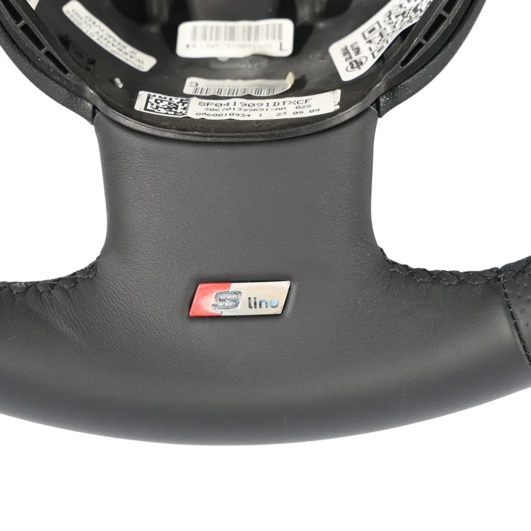 Audi A3 8P S Line Kierownica NOWA Czarna Skóra - SKU 8P0419091-1 - Numer Części 8P0419091