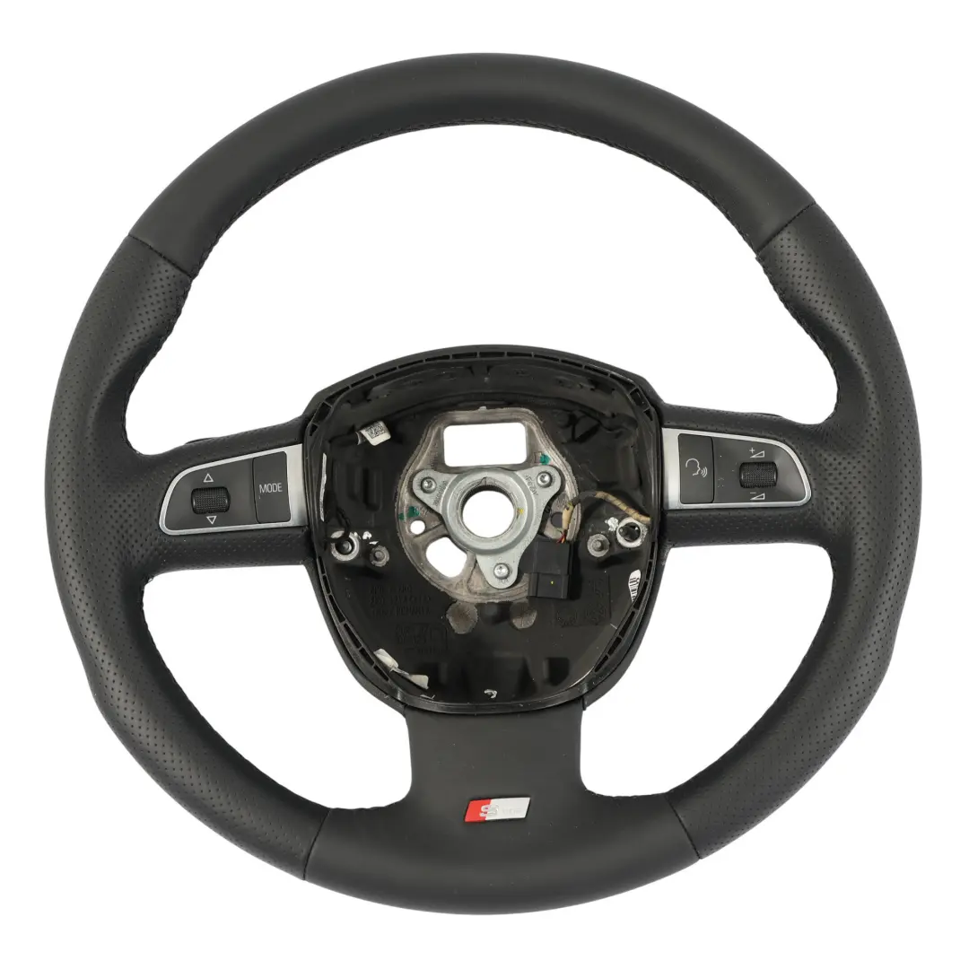 Steering Wheel S-Line NEW Black Leather Paddle Shift to Audi A3 8P with Part number 8P0419091FR Audi A3 8P Steering Wheel S-Line NEW Black Leather Paddle Shift - SKU 8P0419091FR-1 - Part number 8P0419091FR