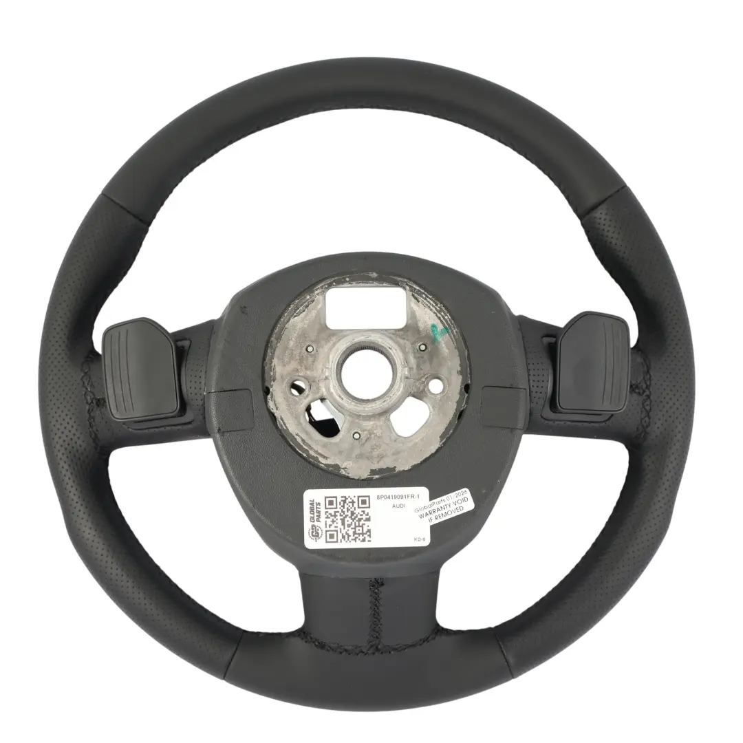 NUOVO In Pelle Nera Cambio al Volante per Audi A3 8P Volante S-Line con numero di parte 8P0419091FR Audi A3 8P Volante S-Line NUOVO In Pelle Nera Cambio al Volante - SKU 8P0419091FR-1 - Numero di parte 8P0419091FR