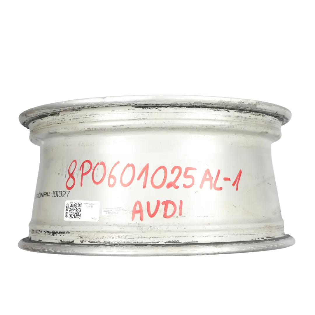 Audi A3 8P Silberne Leicht Metall Felge 17" 7,5J ET:56 - SKU 8P0601025AL-1 - Teilenummer 8P0601025AL