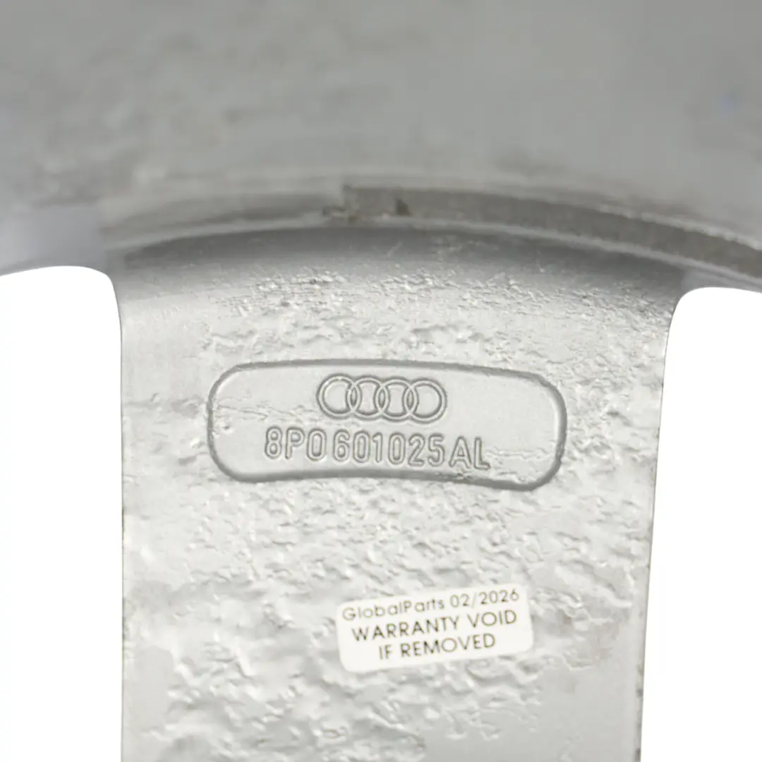 Llanta de aleación plateada Audi A3 8P 17" 7,5J ET:56 para con número de pieza 8P0601025AL Llanta de aleación plateada Audi A3 8P 17" 7,5J ET:56 - SKU 8P0601025AL-1 - Número de pieza 8P0601025AL