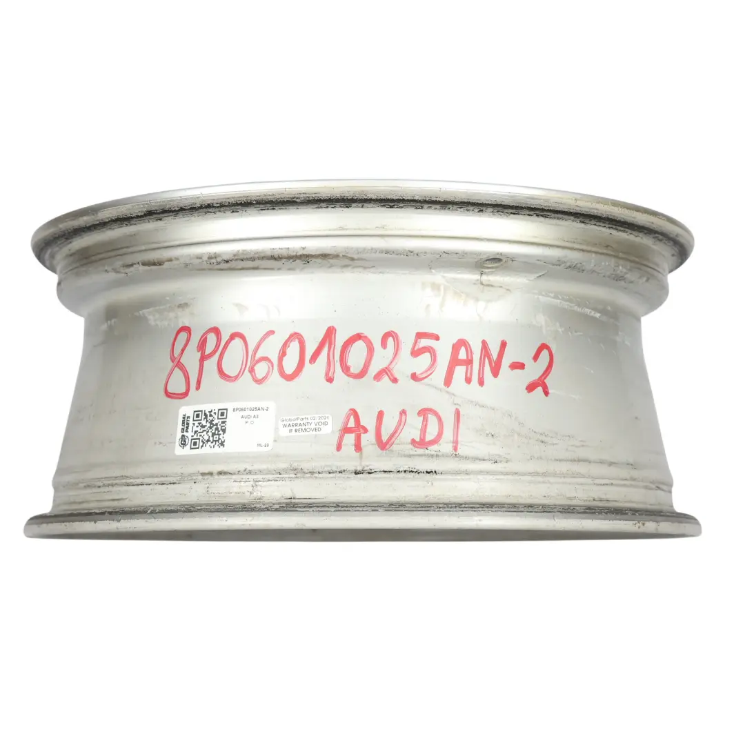 Audi A3 8P Srebrna Felga Aluminiowa 16" 6,5J ET:50 6-Ramienna - SKU 8P0601025AN-2 - Numer Części 8P0601025AN