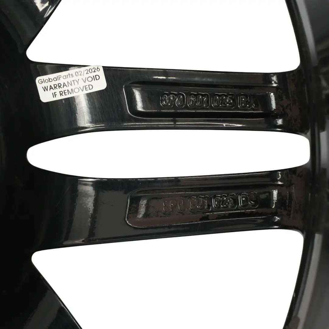 Alloy Wheel Rim Black 18" 7,5J ET:54 to Audi A3 8P with Part number 8P0601025BA Audi A3 8P Alloy Wheel Rim Black 18" 7,5J ET:54 - SKU 8P0601025BA-9 - Part number 8P0601025BA