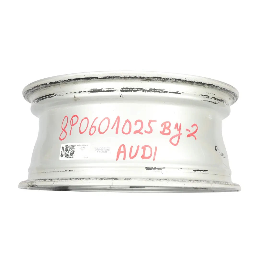 Audi A3 8P Silver Alloy Wheel Rim 16" 6,5J ET:50 8P0601025BJ - SKU 8P0601025BJ-2 - Part number 8P0601025BJ-2