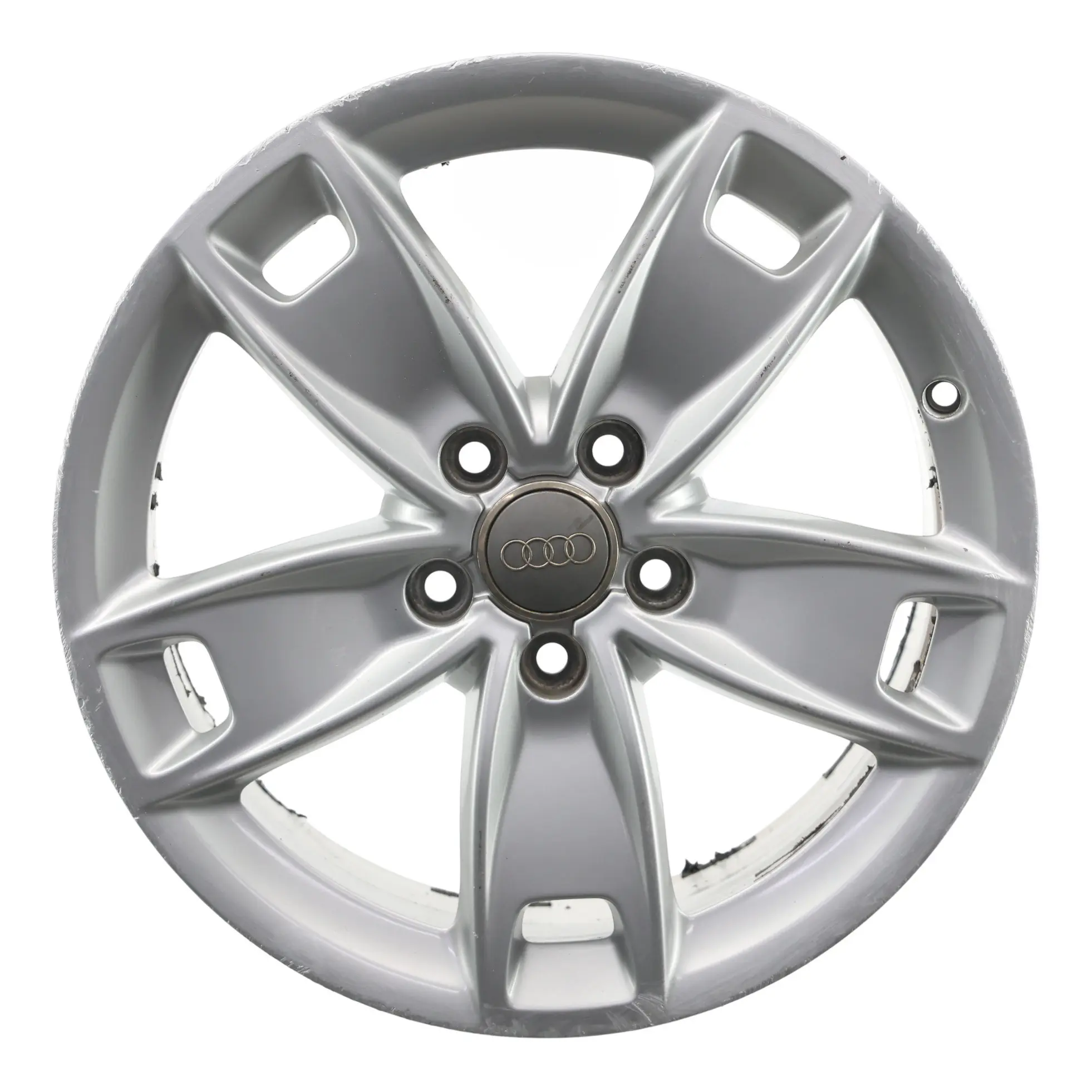 Audi A3 8P Silberne Leichtmetallfelge 17" 7,5J ET:56 Sternspeiche 8P0601025BL