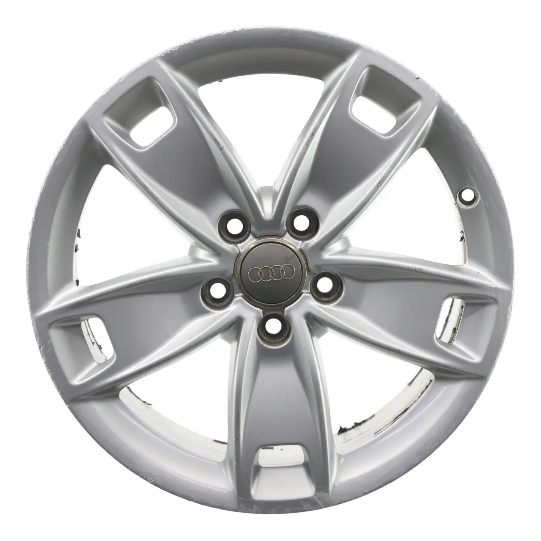 Srebrna Felga Aluminiowa 17" 7,5J ET:56 Star Spoke do Audi A3 8P o numerze 8P0601025BL Audi A3 8P Srebrna Felga Aluminiowa 17" 7,5J ET:56 Star Spoke - SKU 8P0601025BL-1 - Numer Części 8P0601025BL