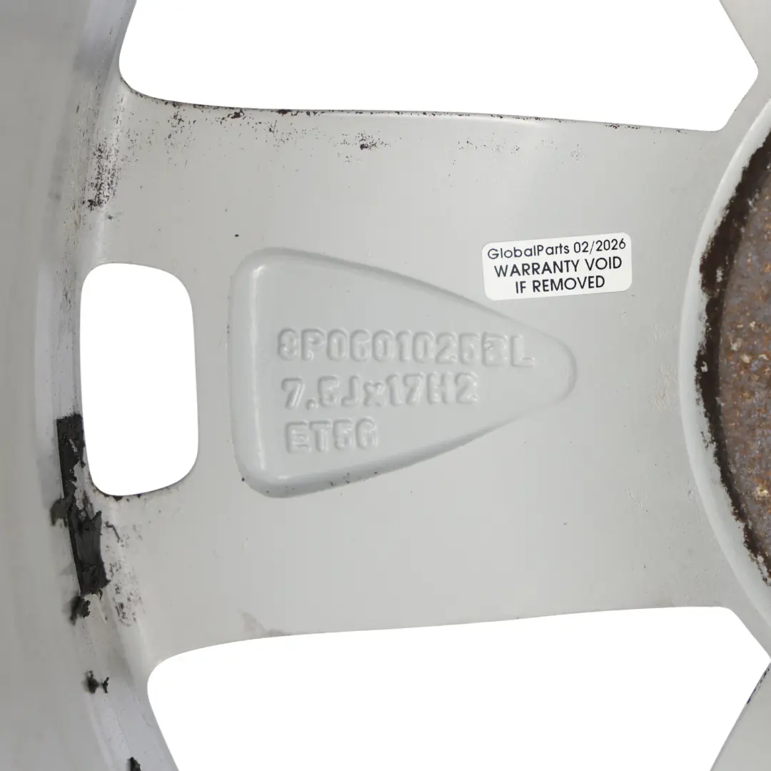 Alloy Rim 17" 7,5J ET:56 Star Spoke to Audi A3 8P Silver Wheel with Part number 8P0601025BL Audi A3 8P Silver Wheel Alloy Rim 17" 7,5J ET:56 Star Spoke - SKU 8P0601025BL-1 - Part number 8P0601025BL