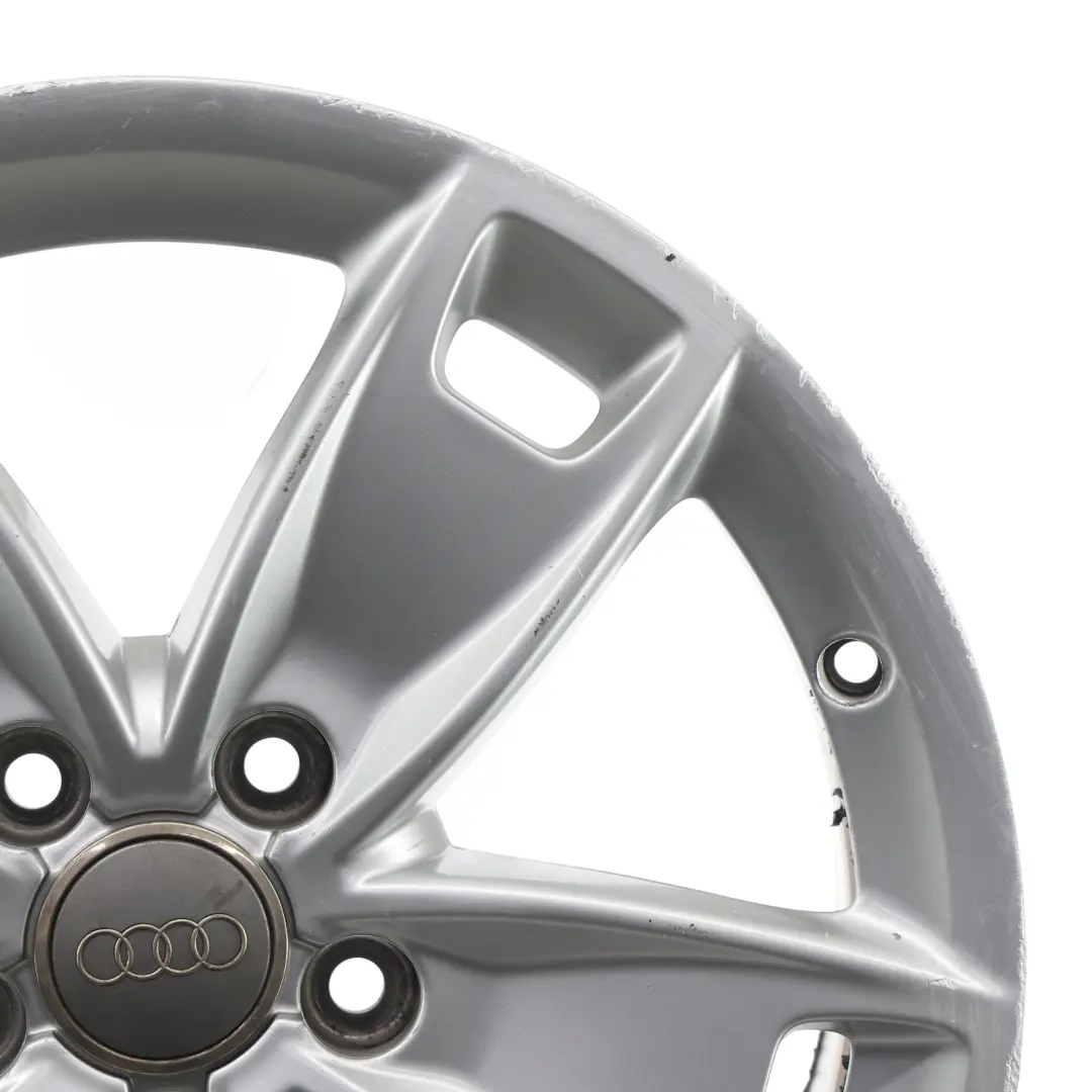 Audi A3 8P Srebrna Felga Aluminiowa 17" 7,5J ET:56 Star Spoke - SKU 8P0601025BL-1 - Numer Części 8P0601025BL