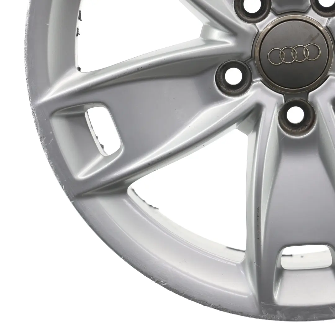 Audi A3 8P Silver Wheel Alloy Rim 17" 7,5J ET:56 Star Spoke - SKU 8P0601025BL-1 - Part number 8P0601025BL