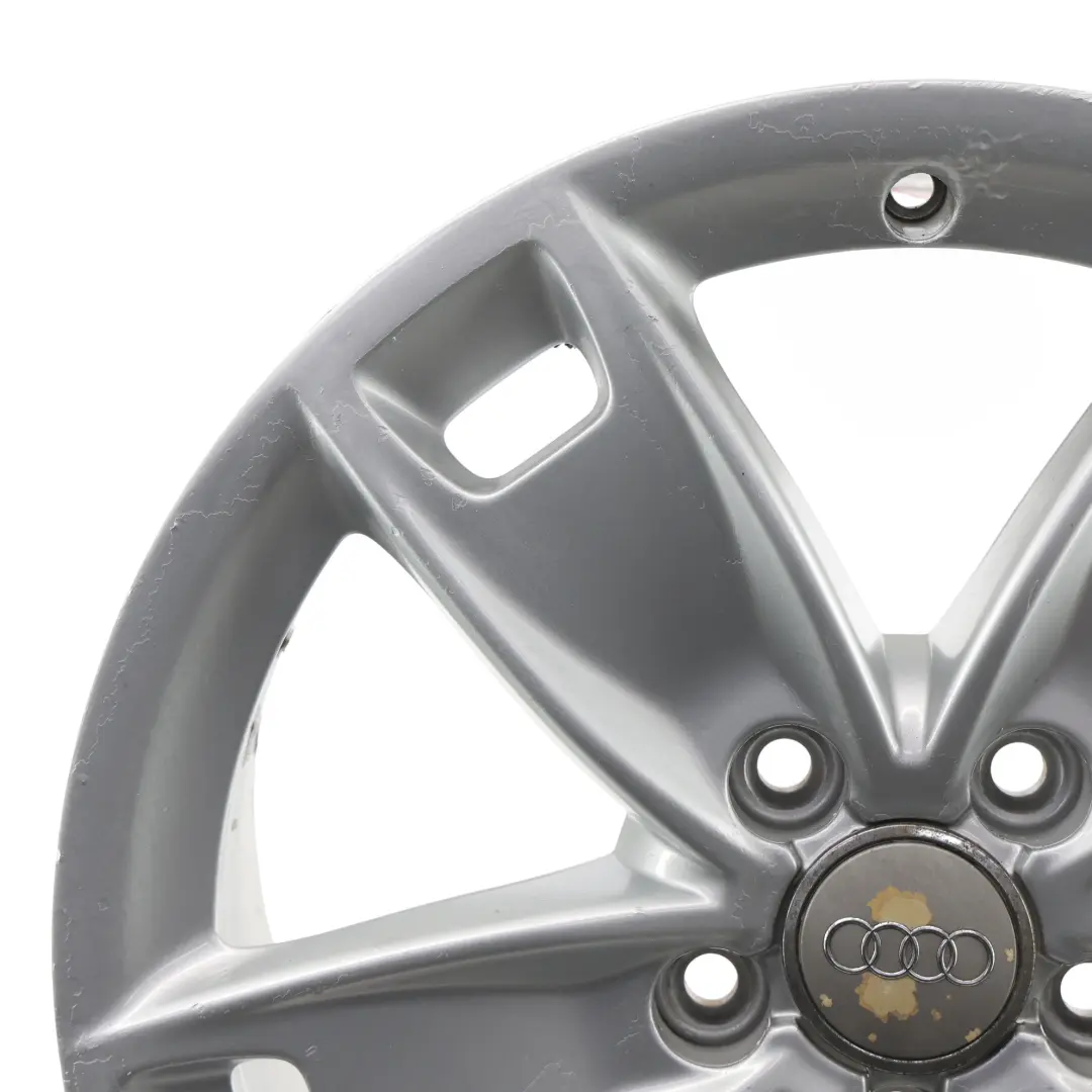 Audi A3 8P Silver Wheel Alloy Rim 17" 7,5J ET:56 Star Spoke - SKU 8P0601025BL-2 - Part number 8P0601025BL