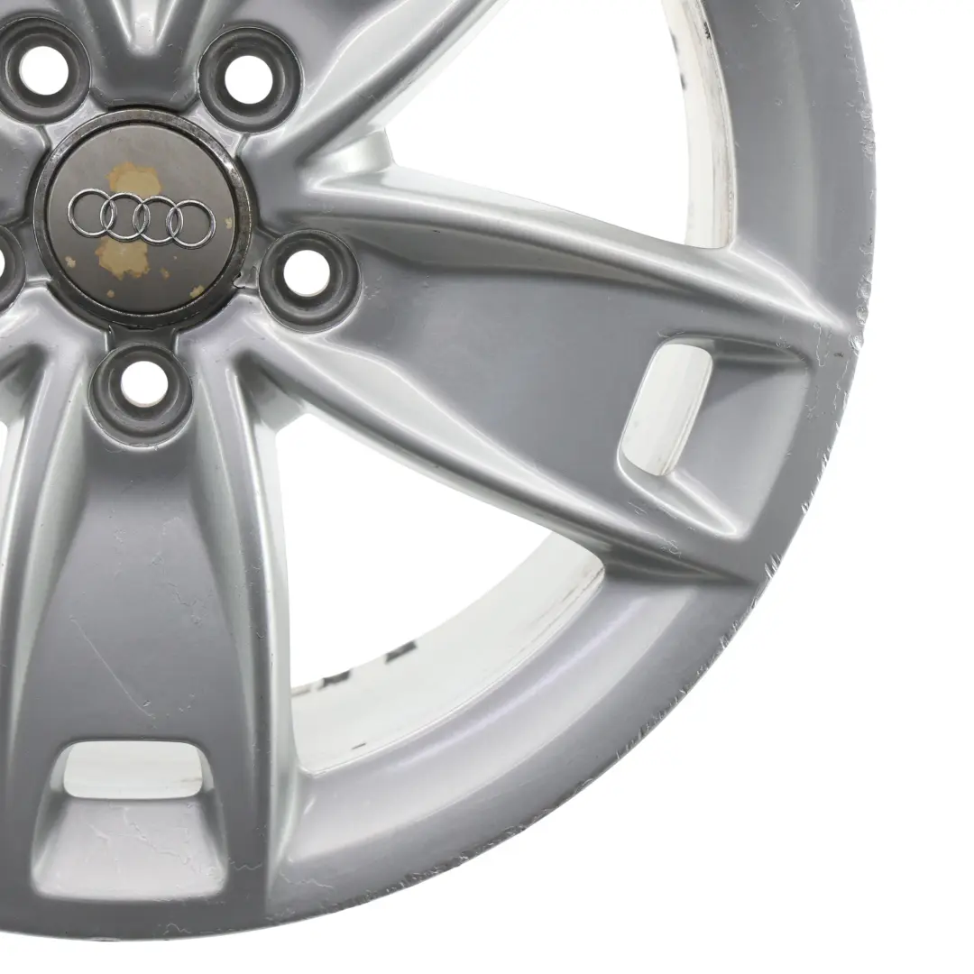 Audi A3 8P Jante argentée en alliage 17" 7,5J ET:56 Star Spoke - SKU 8P0601025BL-2 - Numéro de pièce 8P0601025BL