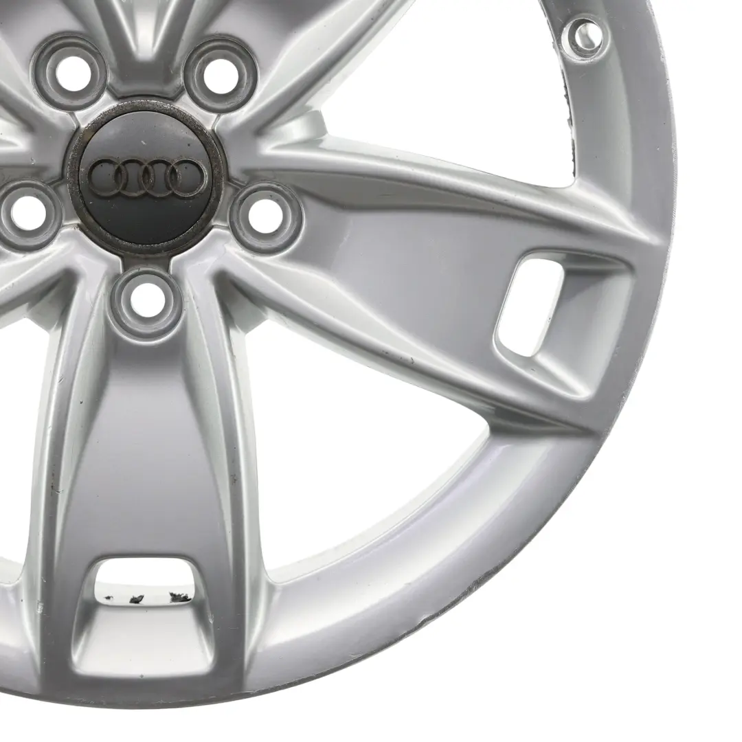 Audi A3 8P Silver Wheel Alloy Rim 17" 7,5J ET:56 Star Spoke - SKU 8P0601025BL-4 - Part number 8P0601025BL