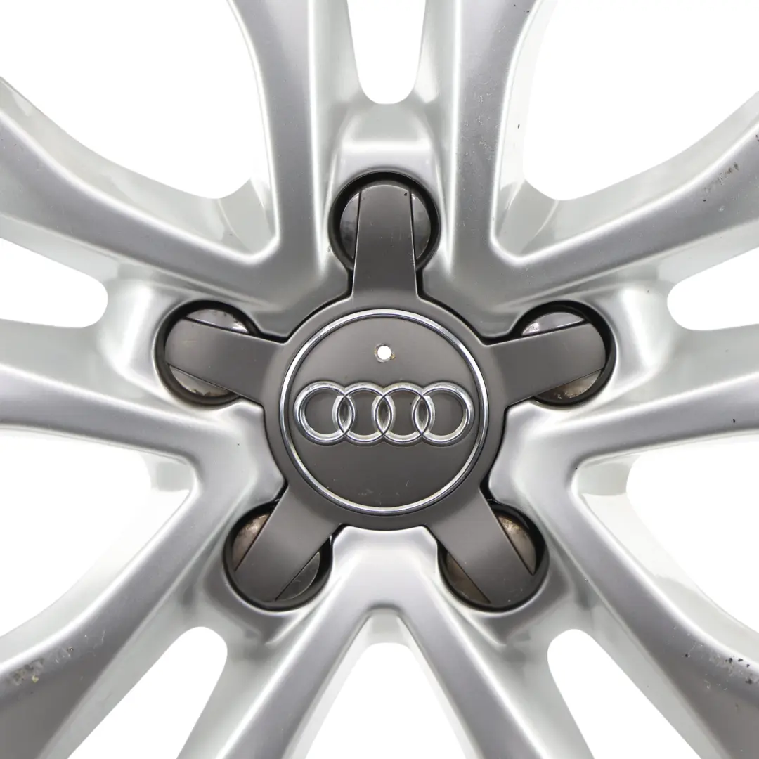 Audi A3 8P Silberne Alufelge 17" 7,5J ET:56 Stern Doppelspeiche - SKU 8P0601025CC-1 - Teilenummer 8P0601025CC