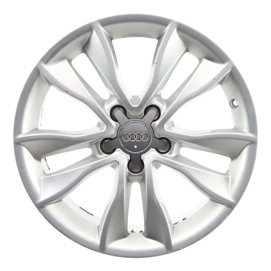 Audi A3 8P Silberne Alufelge 17" 7,5J ET:56 Stern Doppelspeiche - SKU 8P0601025CC-2 - Teilenummer 8P0601025CC