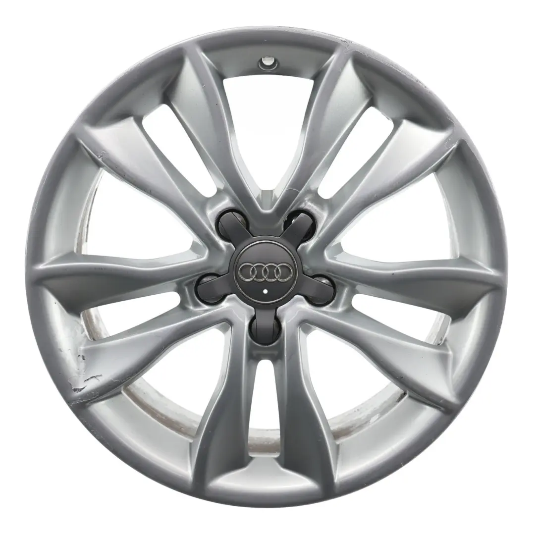 Srebrna Felga Aluminiowa 17" 7,5J ET:56 do Audi A3 8P o numerze 8P0601025CC Audi A3 8P Srebrna Felga Aluminiowa 17" 7,5J ET:56 - SKU 8P0601025CC-2 - Numer Części 8P0601025CC