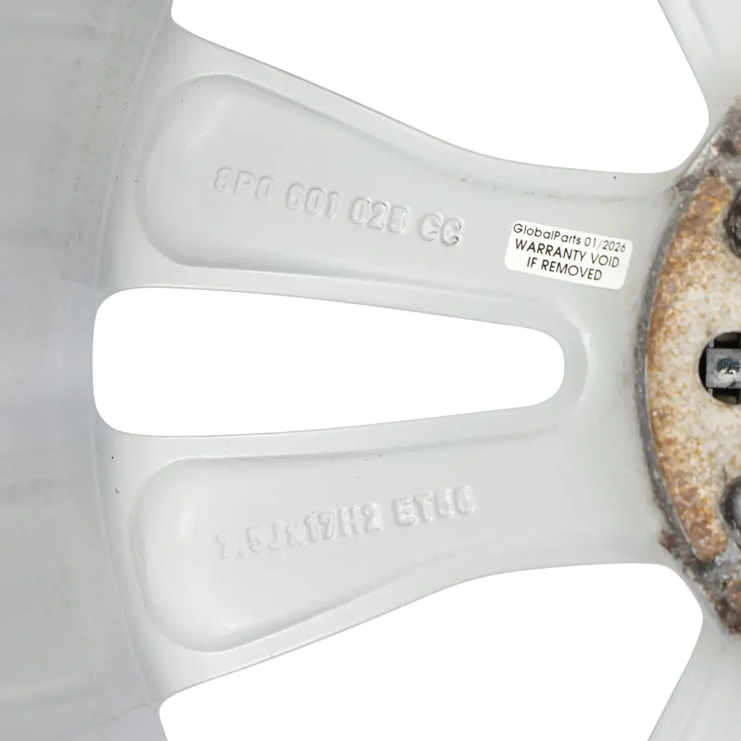 Alloy Rim 17" 7,5J ET:56 Star Double Spoke to Audi A3 8P Silver Wheel with Part number 8P0601025CC Audi A3 8P Silver Wheel Alloy Rim 17" 7,5J ET:56 Star Double Spoke - SKU 8P0601025CC-2 - Part number 8P0601025CC