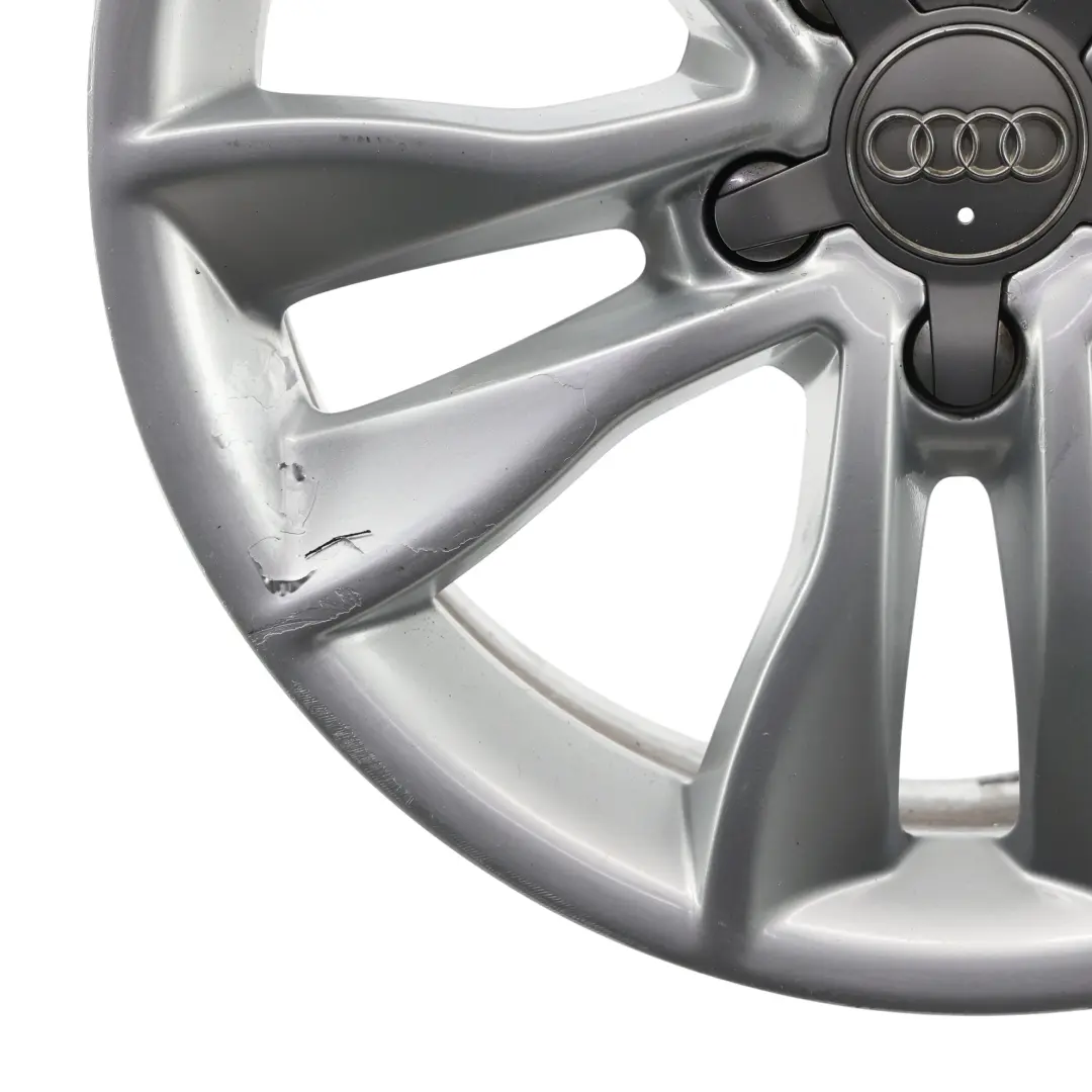Llanta aleación plateada 17" 7,5J ET:56 Star Double Spoke para Audi A3 8P con número de pieza 8P0601025CC Audi A3 8P Llanta aleación plateada 17" 7,5J ET:56 Star Double Spoke - SKU 8P0601025CC-2 - Número de pieza 8P0601025CC