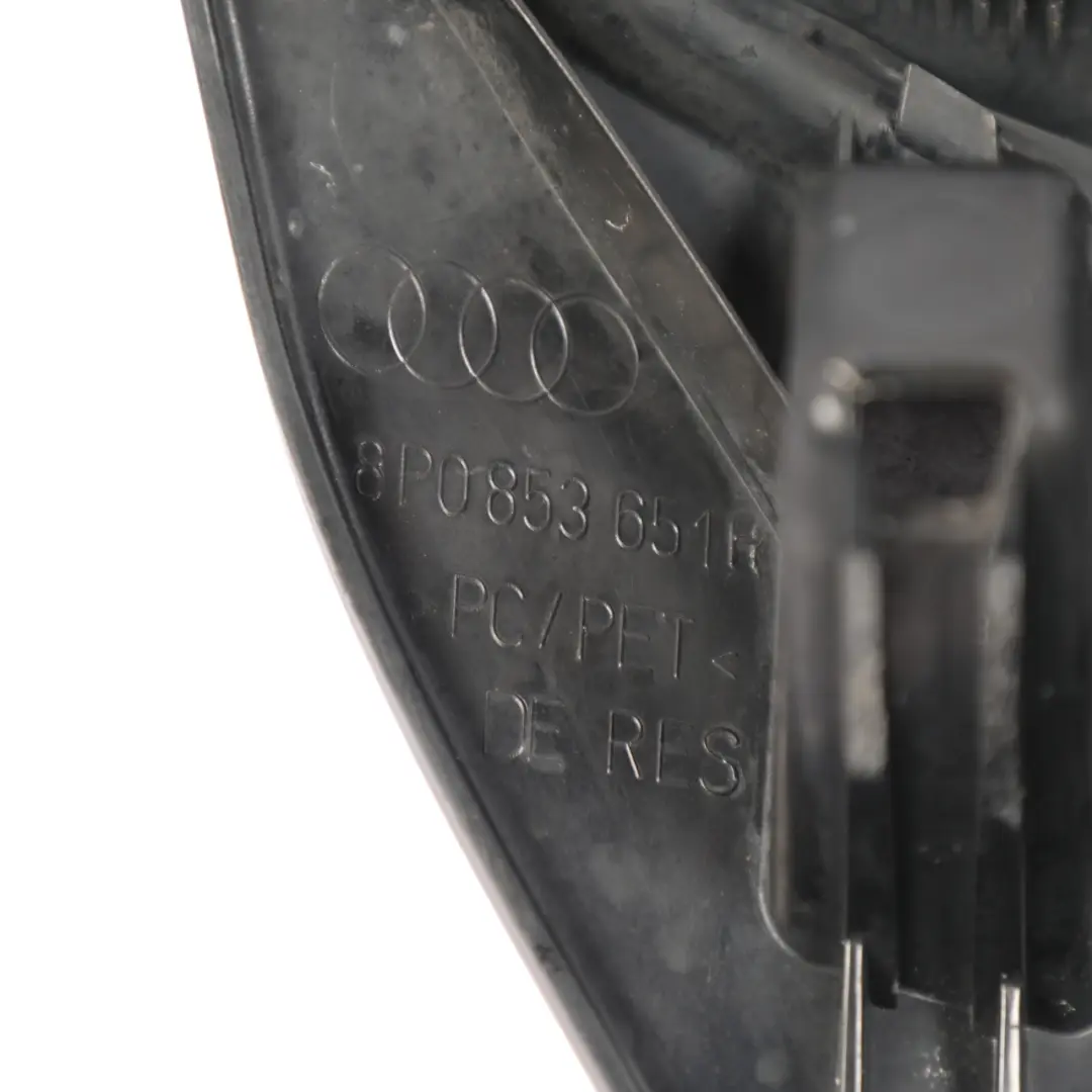 Centre Upper Front Grille Radiator Trim Cover Panel to Audi A3 8P with Part number 8P0853651H Audi A3 8P Centre Upper Front Grille Radiator Trim Cover Panel - SKU 8P0853651H - Part number 8P0853651H