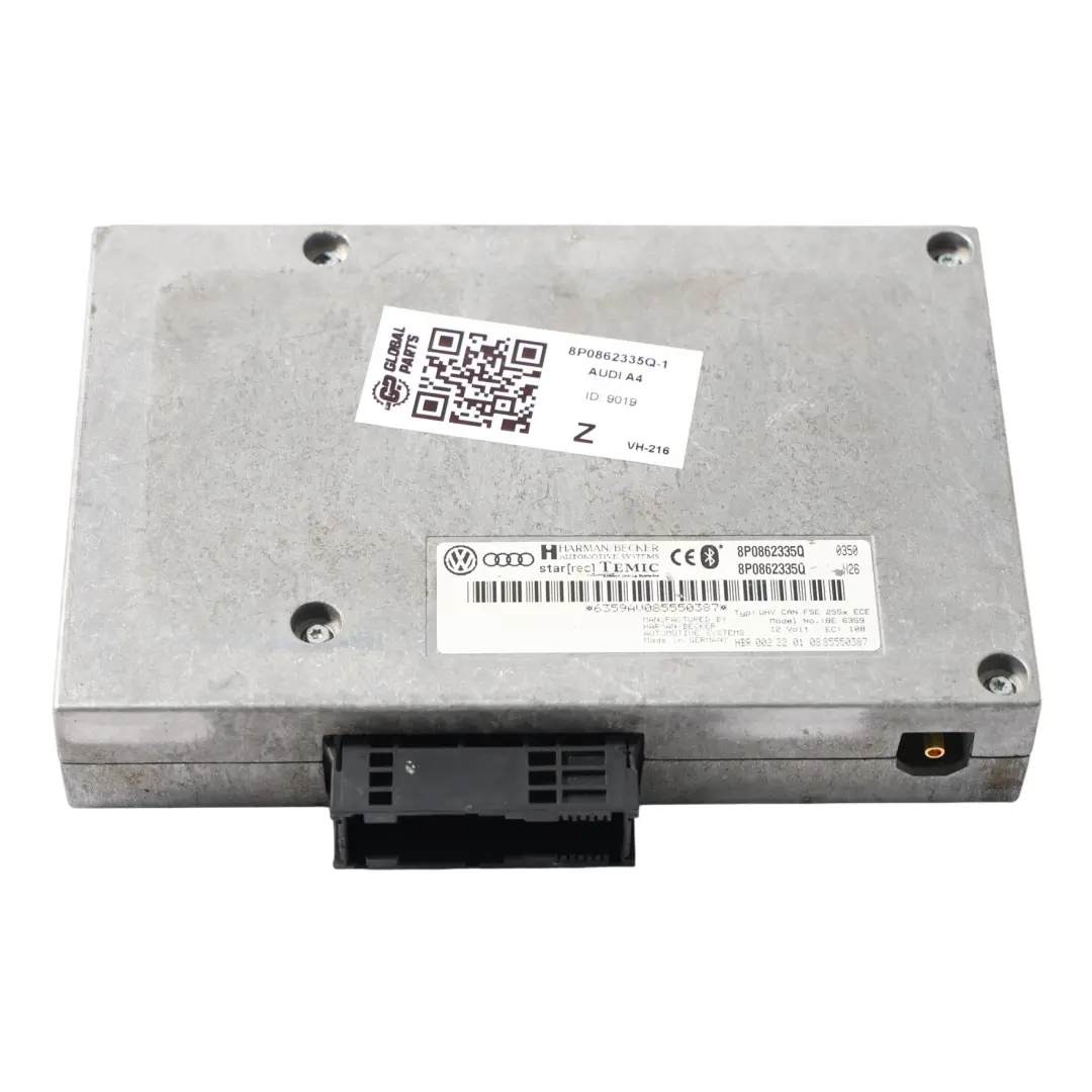 Harman Becker Bluetooth Modul Schnittstelle Steuergerät für Audi A4 B7 mit Teilenummer 8P0862335Q Audi A4 B7 Harman Becker Bluetooth Modul Schnittstelle Steuergerät - SKU 8P0862335Q-1 - Teilenummer 8P0862335Q