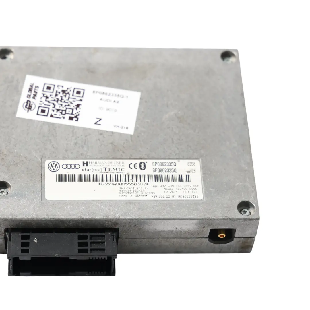Harman Becker Modulo Interfaccia Bluetooth Unità Controllo per Audi A4 B7 con numero di parte 8P0862335Q Audi A4 B7 Harman Becker Modulo Interfaccia Bluetooth Unità Controllo - SKU 8P0862335Q-1 - Numero di parte 8P0862335Q