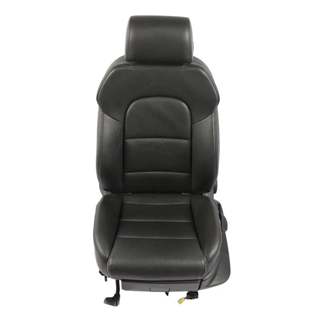Audi A3 8P Sportback Seat Front Left N/S S-Line Heated Leather Vienna Soul Black - SKU 8P0881805CF-2 - Part number 8P0881805CF