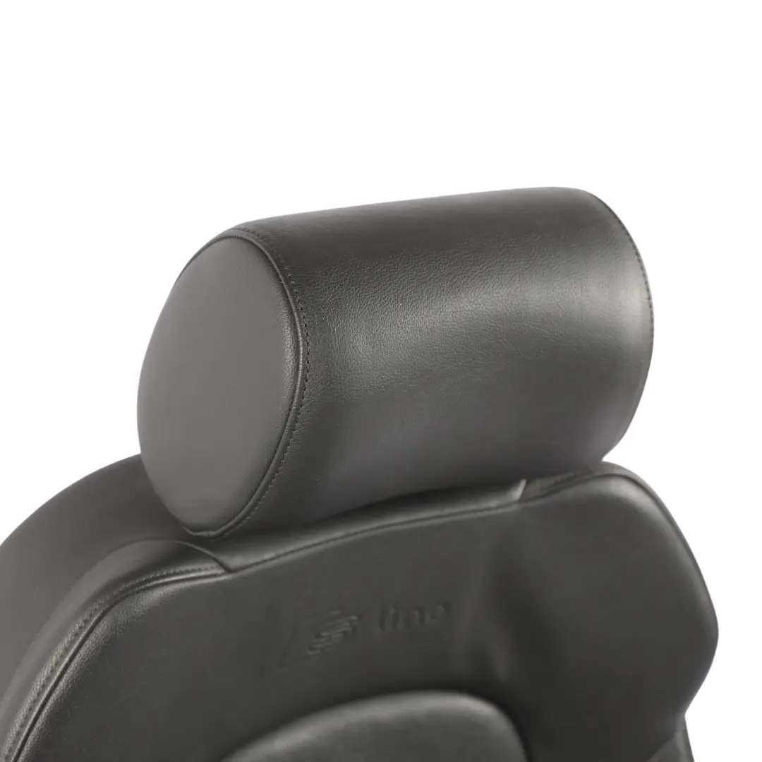 Audi A3 8P Sportback Seat Front Left N/S S-Line Heated Leather Vienna Soul Black - SKU 8P0881805CF-2 - Part number 8P0881805CF