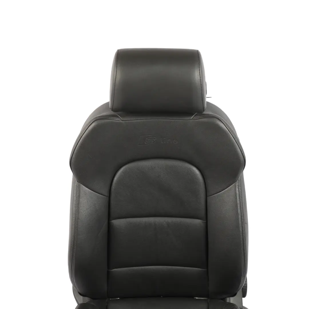 Sportback Seat Front Left N/S S-Line Heated Leather Vienna Soul Black to Audi A3 8P with Part number 8P0881805CF Audi A3 8P Sportback Seat Front Left N/S S-Line Heated Leather Vienna Soul Black - SKU 8P0881805CF-2 - Part number 8P0881805CF