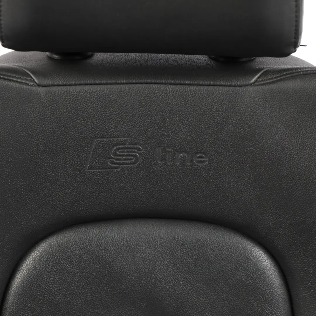 Sportback Seat Front Left N/S S-Line Heated Leather Vienna Soul Black to Audi A3 8P with Part number 8P0881805CF Audi A3 8P Sportback Seat Front Left N/S S-Line Heated Leather Vienna Soul Black - SKU 8P0881805CF-2 - Part number 8P0881805CF