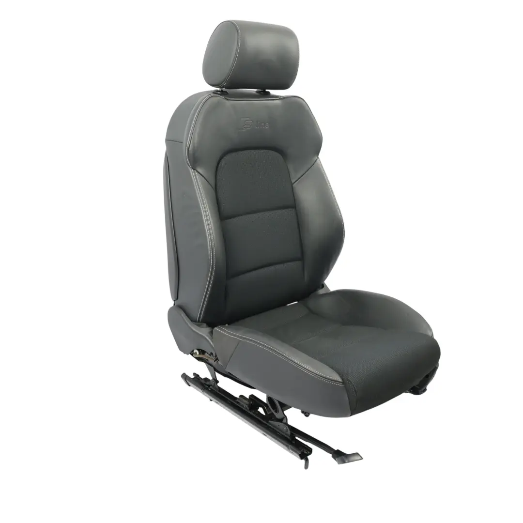 Siège Avant Gauche Intérieur Cuir Tissu Soul Black pour Audi A3 8P S-Line à propos du numéro de pièce 8P0881805CT Audi A3 8P S-Line Siège Avant Gauche Intérieur Cuir Tissu Soul Black - SKU 8P0881805CT-2 - Numéro de pièce 8P0881805CT