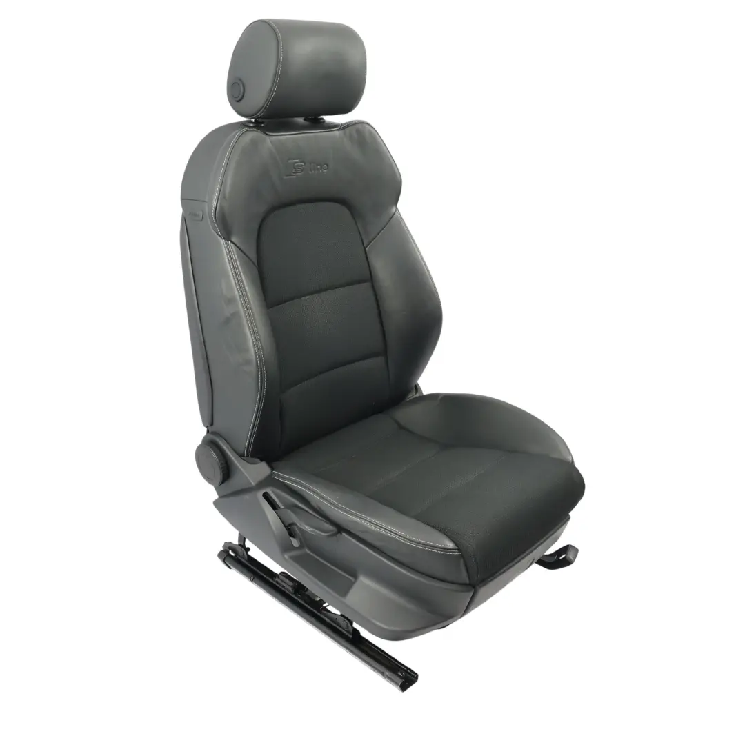 Audi A3 8P S-Line Siège Avant Droit Intérieur Cuir Tissu Soul Black - SKU 8P0881806CT-2 - Numéro de pièce 8P0881806CT