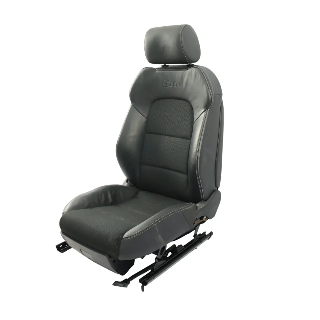 Front Seat Interior Leather Cloth Soul Black Right O/S to Audi A3 8P S-Line with Part number 8P0881806CT Audi A3 8P S-Line Front Seat Interior Leather Cloth Soul Black Right O/S - SKU 8P0881806CT-2 - Part number 8P0881806CT