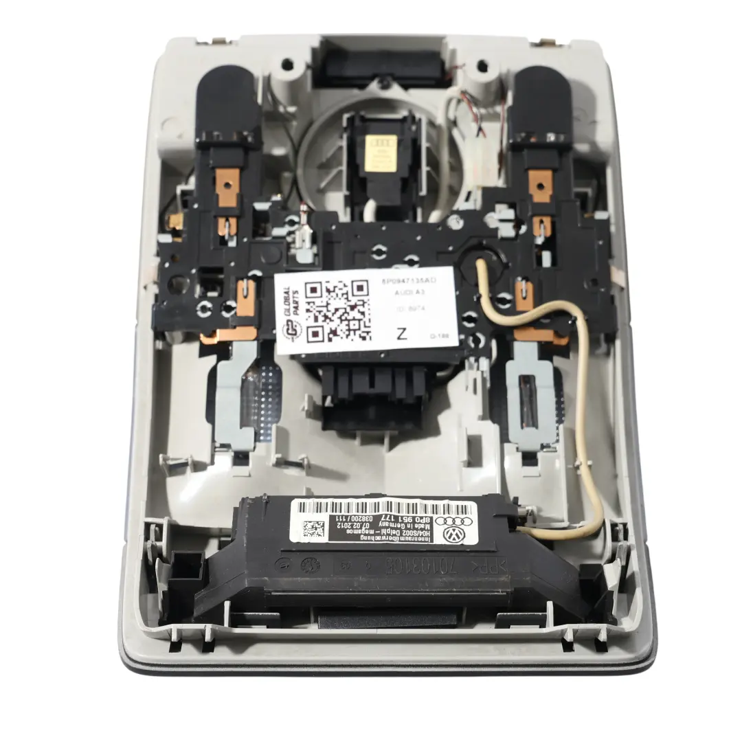 Audi A3 8P Front Roof Light Interior Reading Lamp Switch Panel 8P0951177 - SKU 8P0947135AD - Part number 8P0947135AD