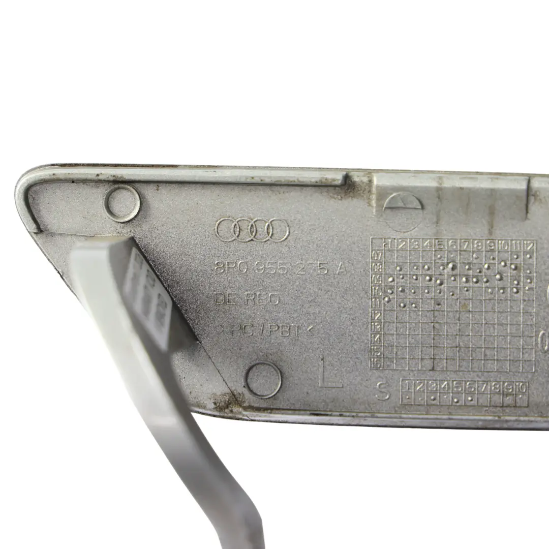 Audi A3 8P Lampada Lavafari Coperchio Trim Sinistra Ice Silver - X7W - SKU 8P0955275A-ICS - Numero di parte 8P0955275A