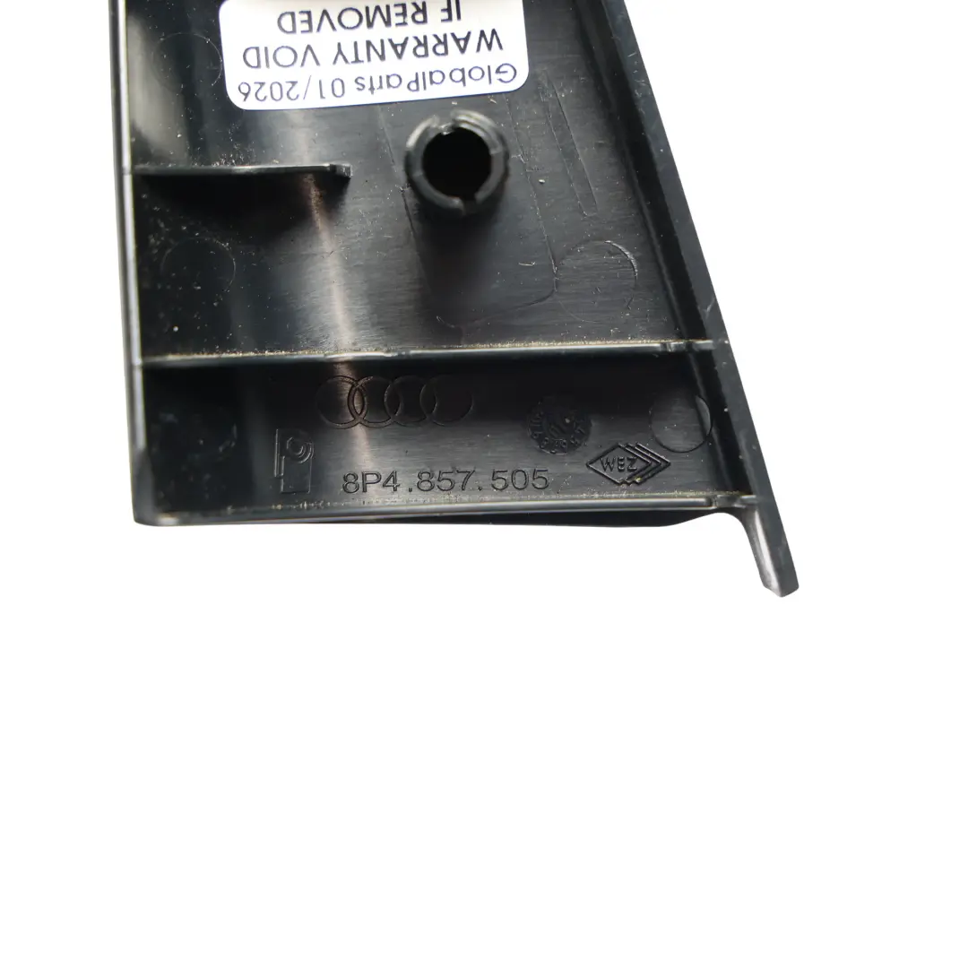 Innere Ecke Trim Panel Vordere Tür Links für Audi A3 8P mit Teilenummer 8P4857505 Audi A3 8P Innere Ecke Trim Panel Vordere Tür Links - SKU 8P4857505 - Teilenummer 8P4857505