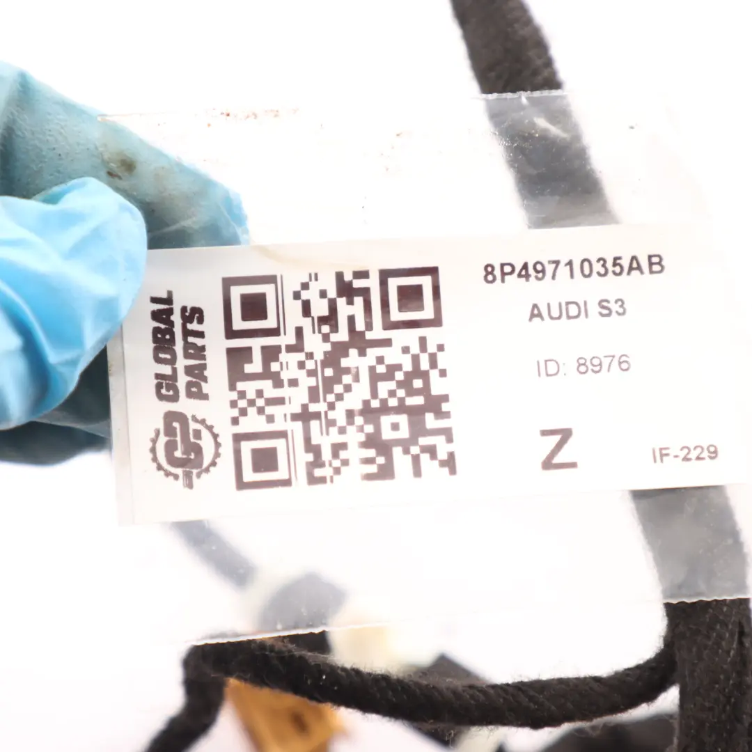 Audi S3 8P Cablaggio Porta Pannello Trim D - SKU 8P4971035AB - Numero di parte 8P4971035AB