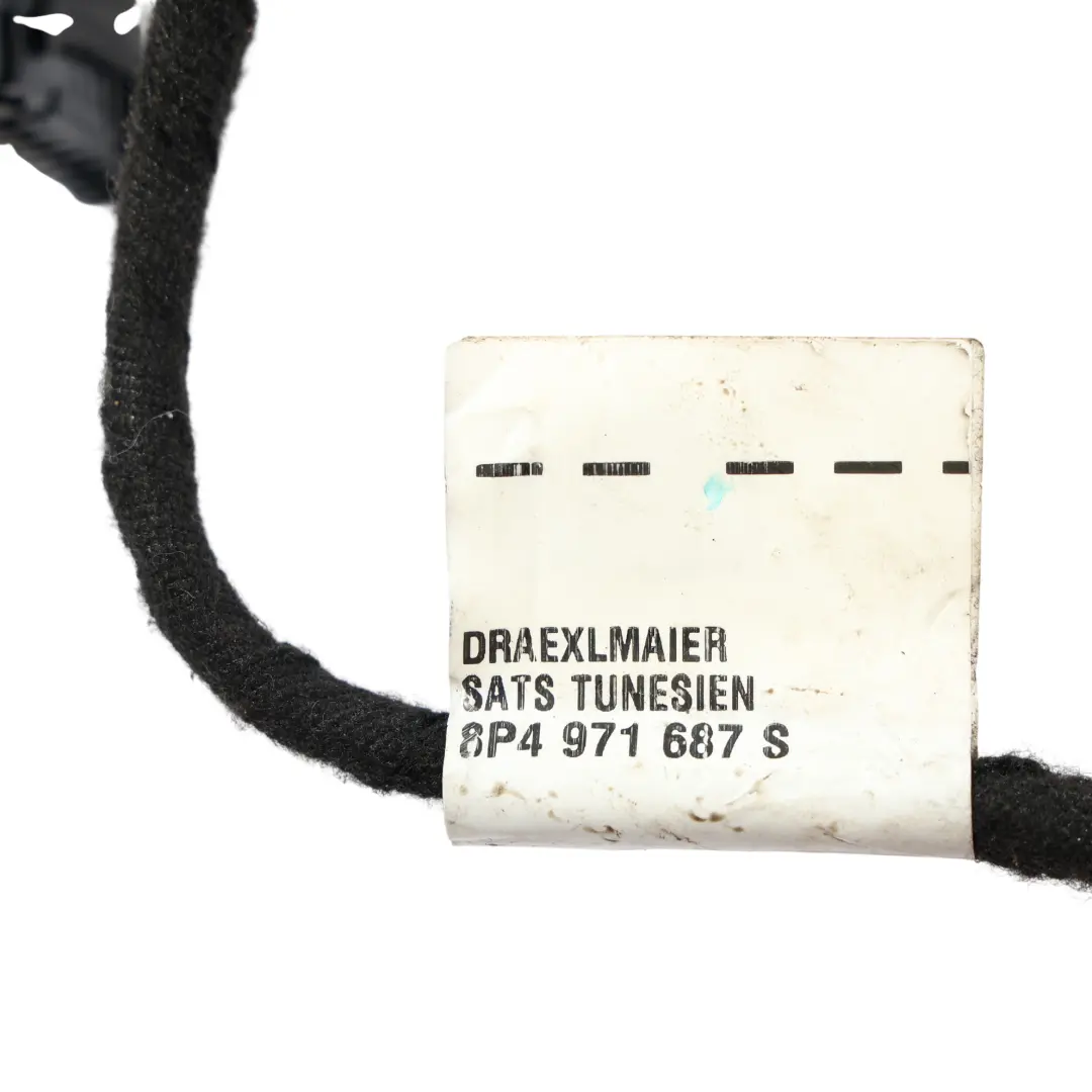 Audi A3 8P Puerta Loom Arnés Cableado Pasajero Trasero Izquierdo - SKU 8P4971687S - Número de pieza 8P4971687S