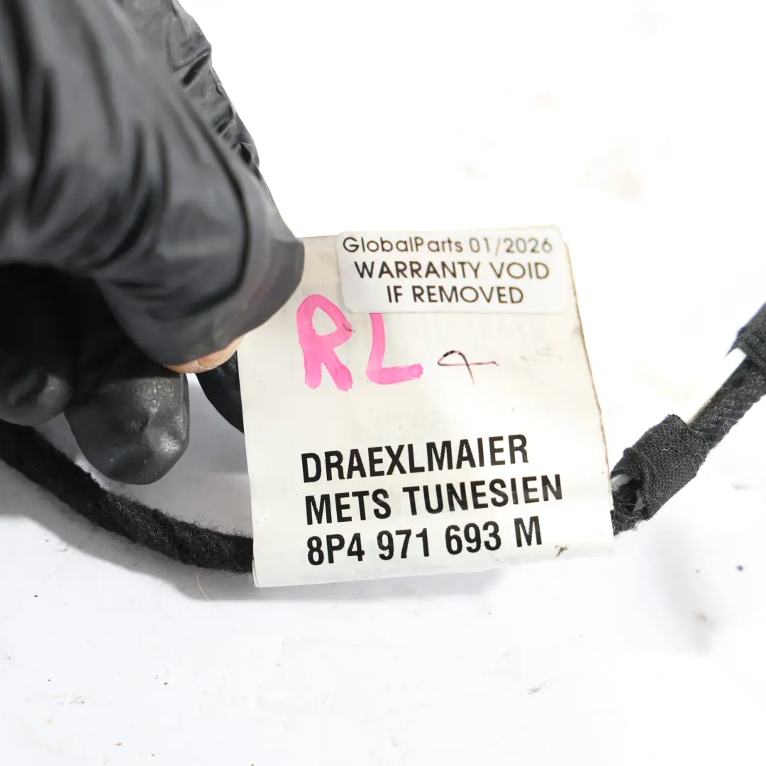 Audi A3 8P Puerta Mazo De Cables Cable Trasero Izquierdo Derecho - SKU 8P4971693M - Número de pieza 8P4971693M